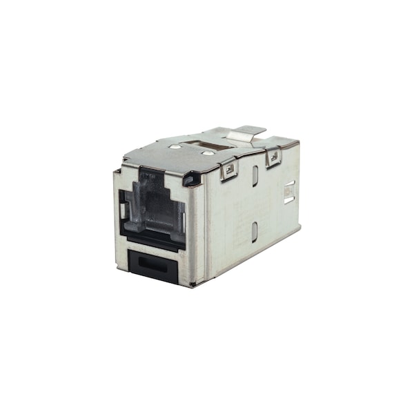 Panduit 1-PORT MOD JACK CAT5E SHIELDED, MINICOM T568A/B SPRING SHUTTER, YELLOW CJSH5E88TGYLY